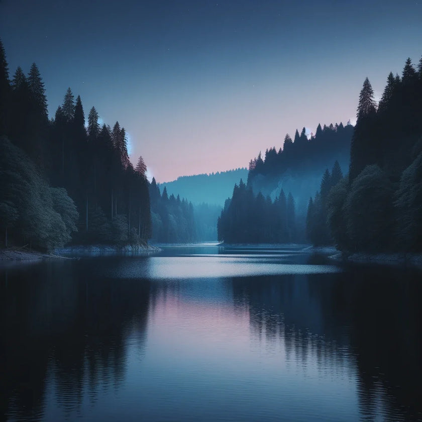 Twilight Lake Canvas