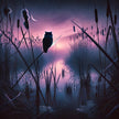 Twilight Marshland Canvas