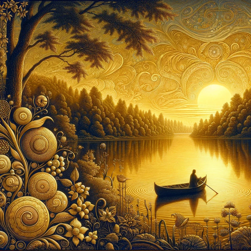 Twilight Serenity Lakeside Canvas