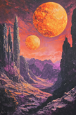 Twin Suns Exoplanet Canvas
