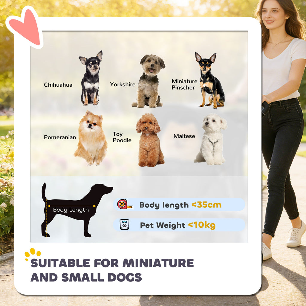 PawHut 3 Wheel Pet Stroller for Small and Miniature Dogs, Black