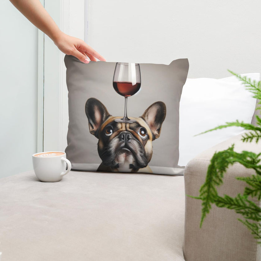 French Bulldog Toast Cotton Cushion