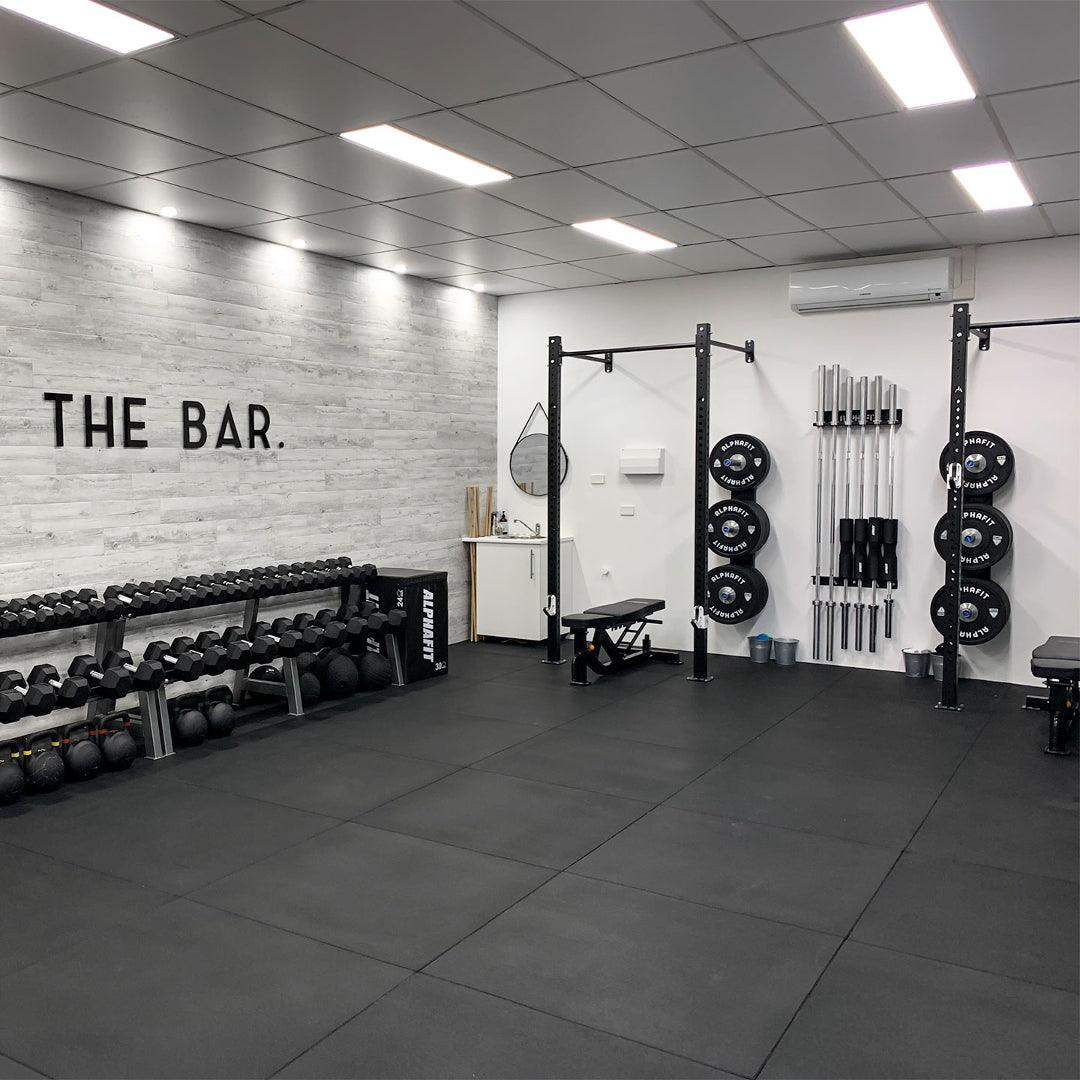 20mm PRO Interlocking Gym Tiles – Connection Inserts Included