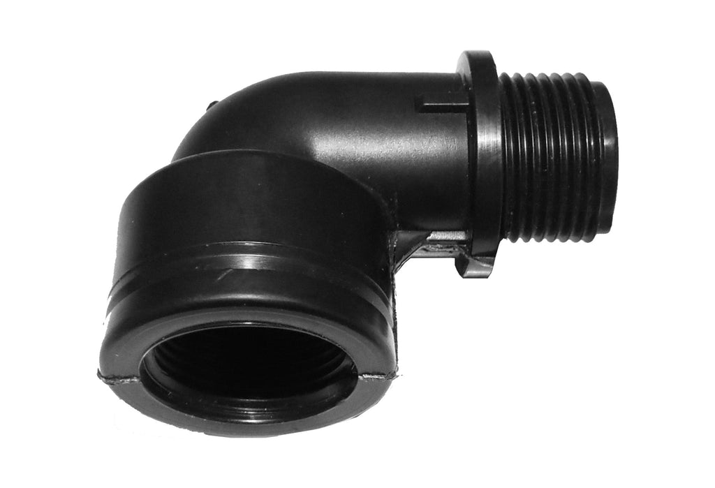 IBC 2” S60X6 Cap with Elbow Fitting, Quick Connector, Valve and Hose Connector