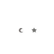 Moon and Star Studs