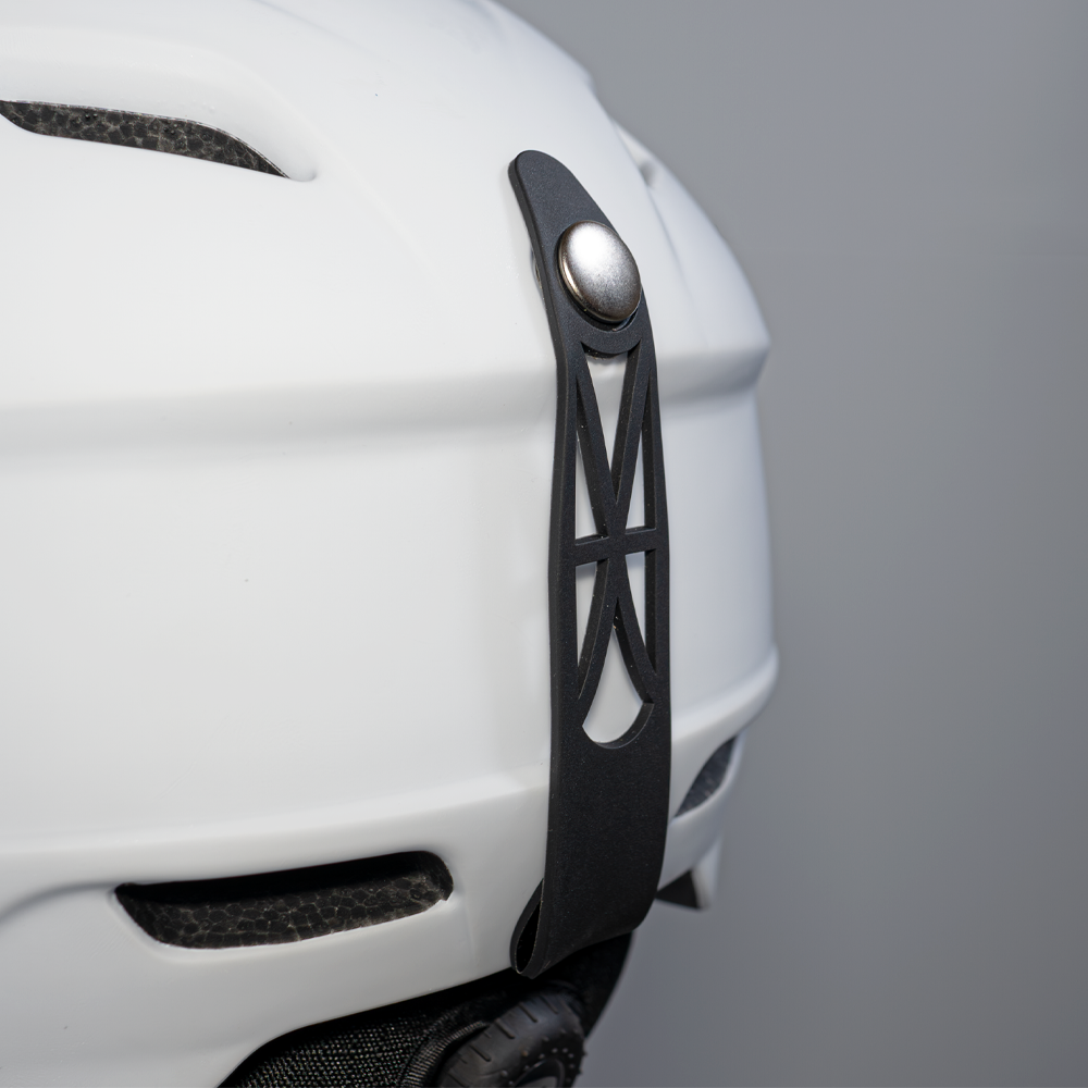 Casco de esquí Daytona Carver - Casco de esquí ajustable para hombres, mujeres y jóvenes - Blanco tiza mate con visera antivaho