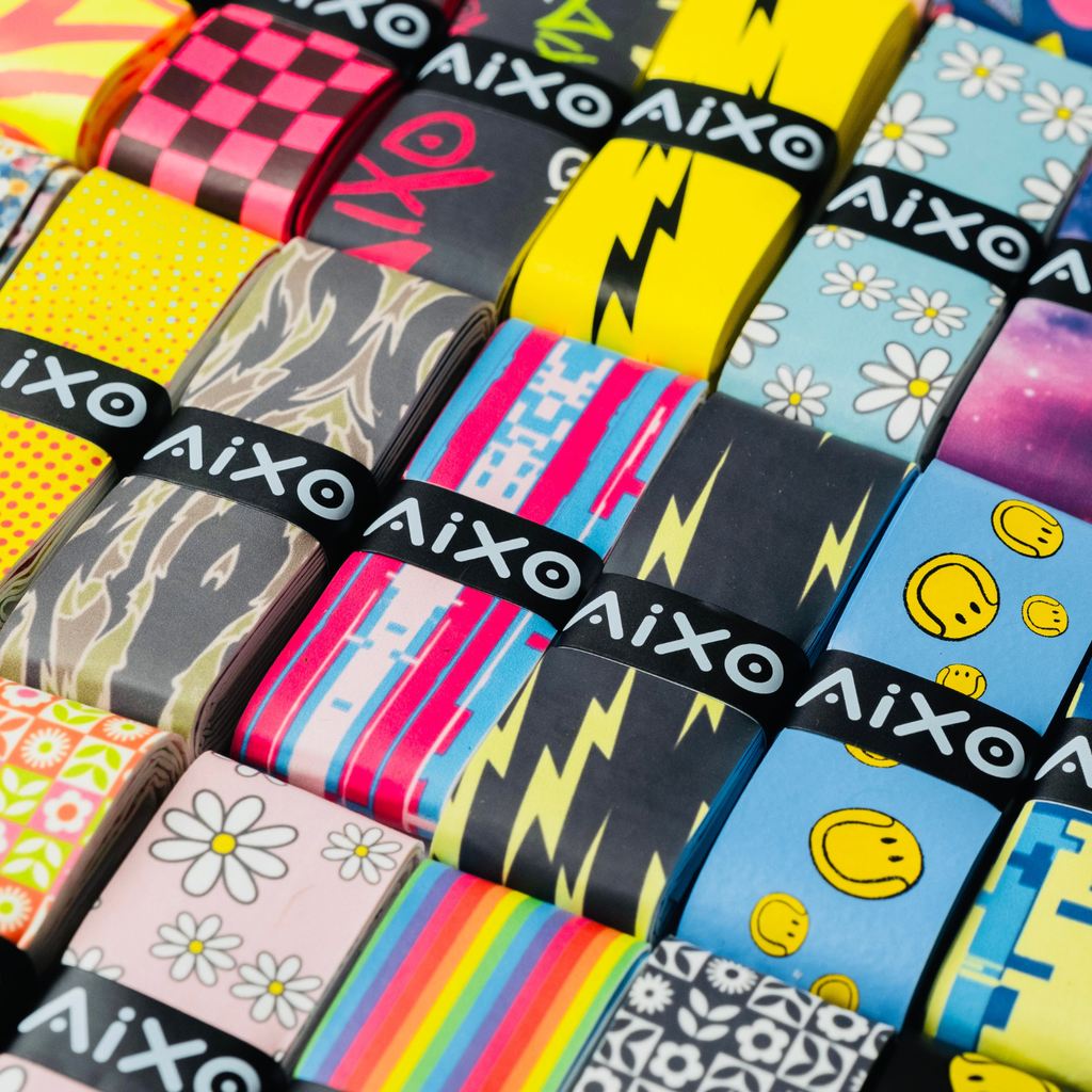 Aixo Checker Dry Overgrip Black & Yellow