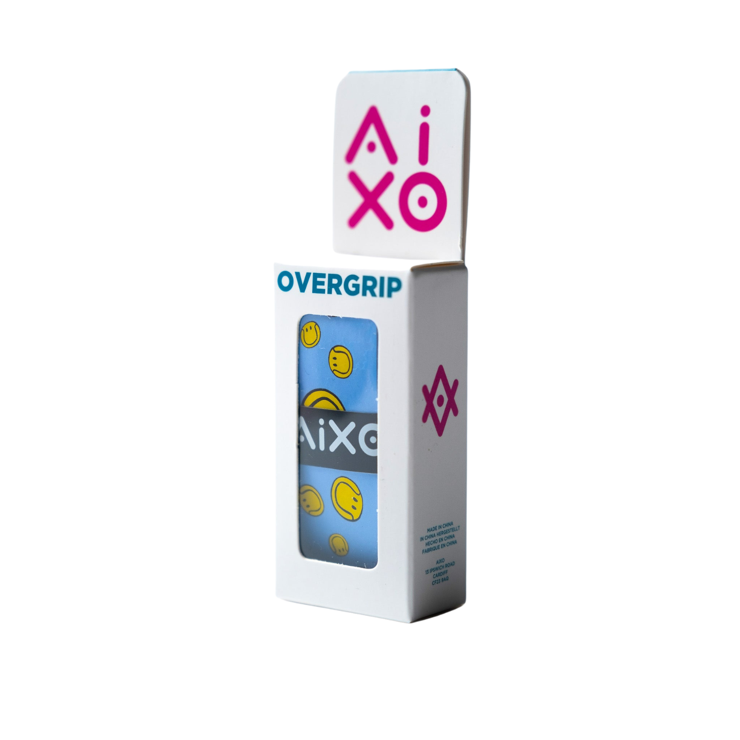 Aixo Smiley Ball Dry Overgrip Blue