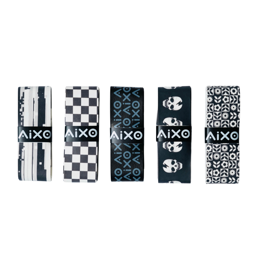 Aixo Checker Dry Overgrip Black & Yellow