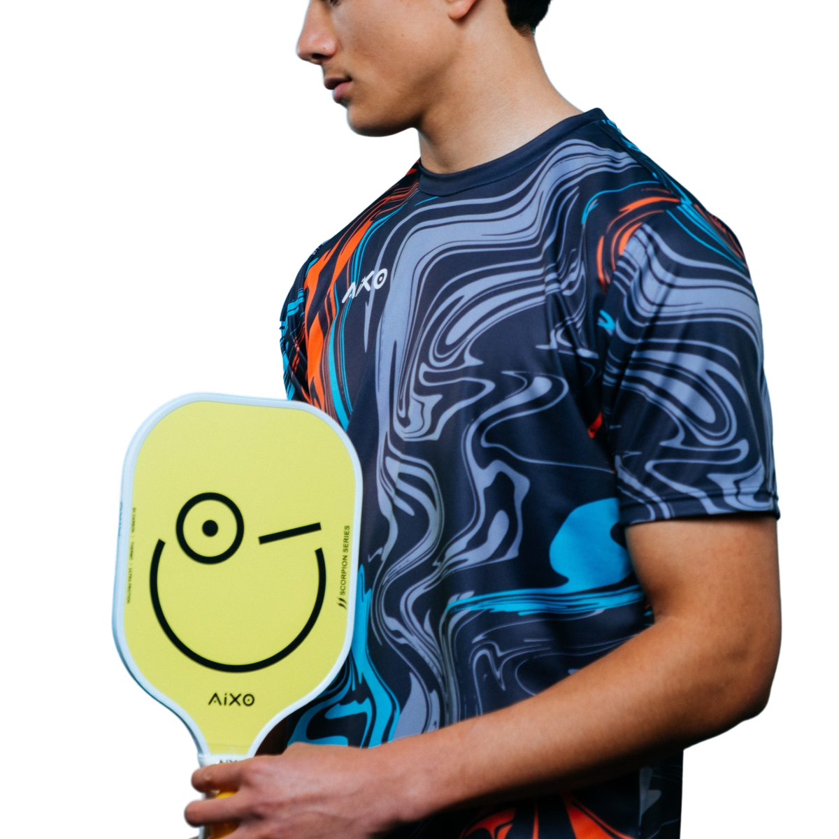 Aixo P11A Scorpion Series Mood 3K Raw Carbon Pickleball Schläger