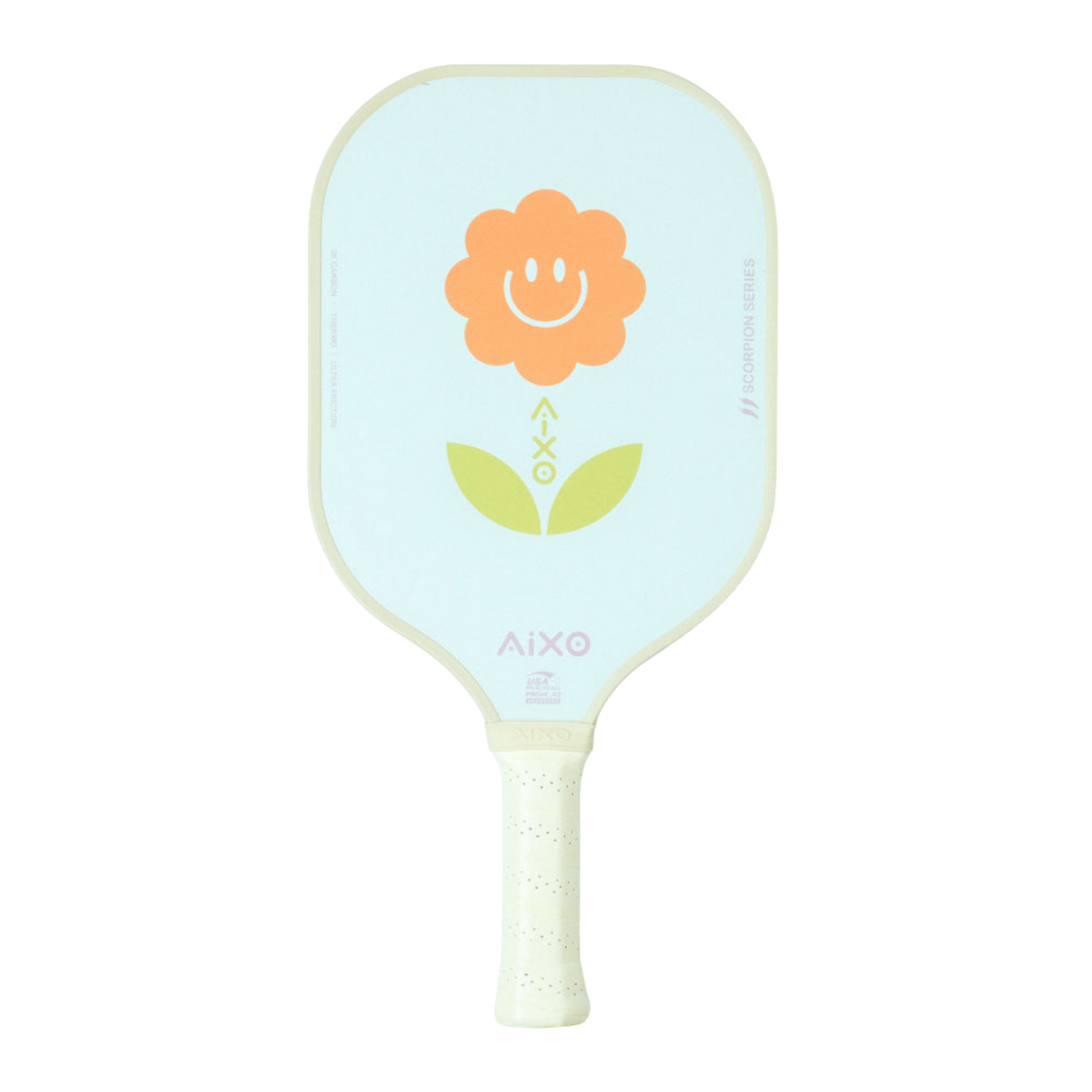 Aixo P11A Scorpion Series Supernature 3K Raw Carbon Pickleball Paddle