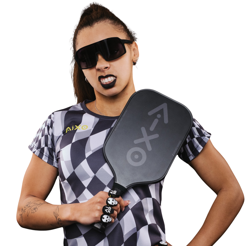 Paleta de pickleball Aixo CP03 Ghost Series Ultra Noir de carbono T700