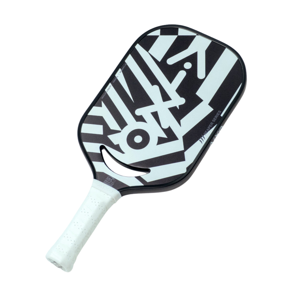 Aixo P14C Reaper Series Chaos Camo 18K Raw Carbon Pickleball Paddle