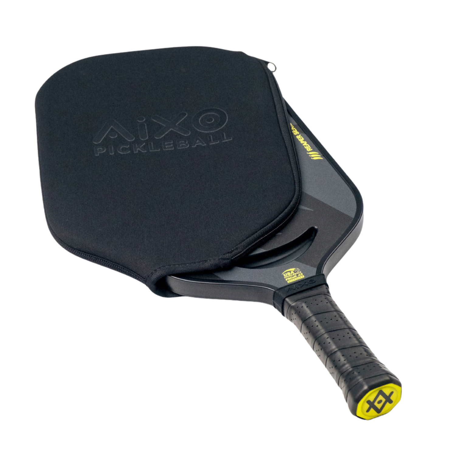Aixo P14C Reaper Series Insane Bolt 18k Rohcarbon Pickleball-Schläger