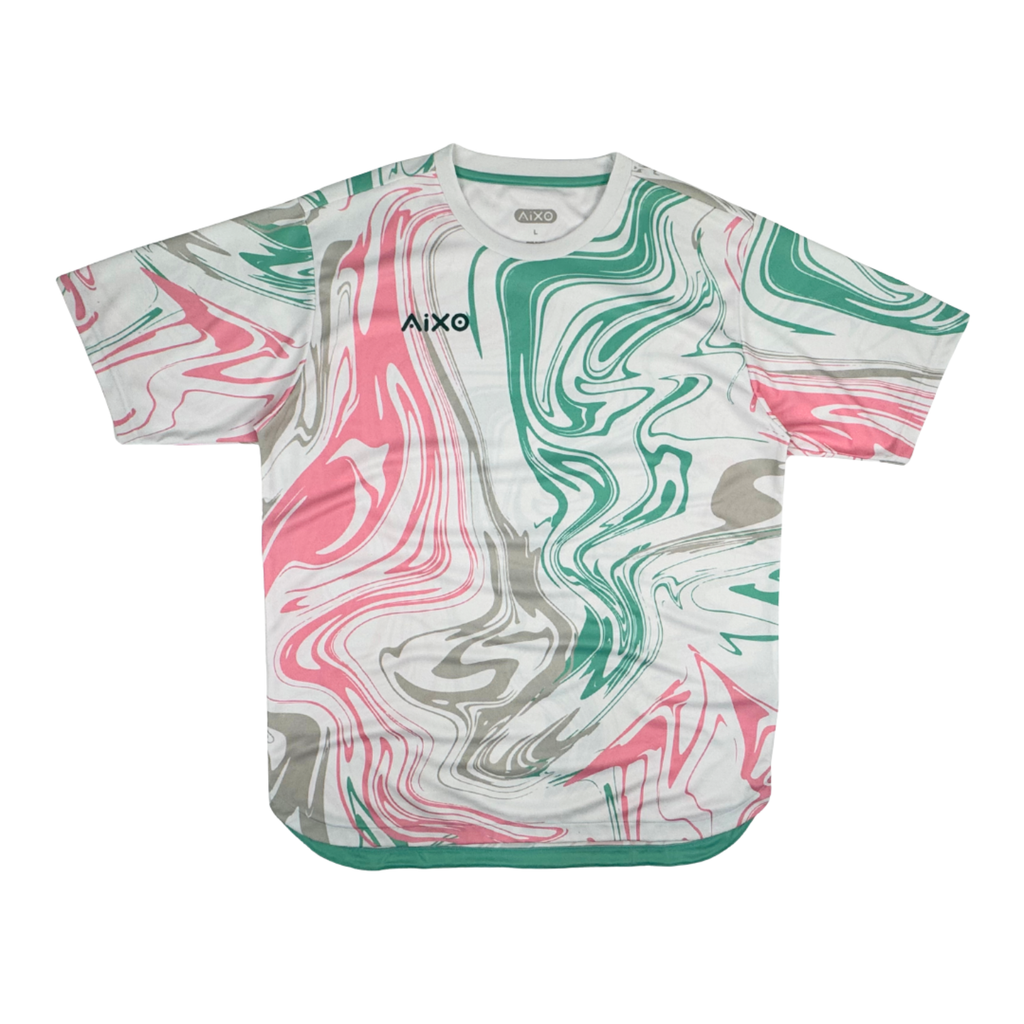 AIXO Chrome  Mens T-Shirt - White