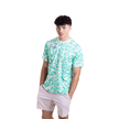 Aixo Leopard Mens T Shirt Ivory