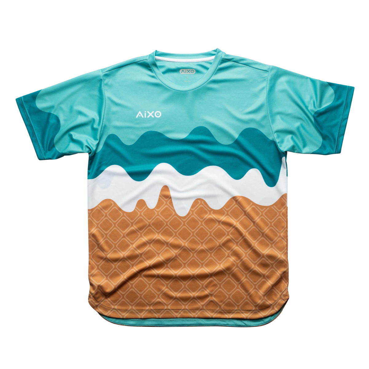 Aixo Sundae Herren T-Shirt Vanille Himbeer Schokolade