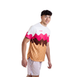 Aixo Sundae Herren T-Shirt Vanille Himbeer Schokolade