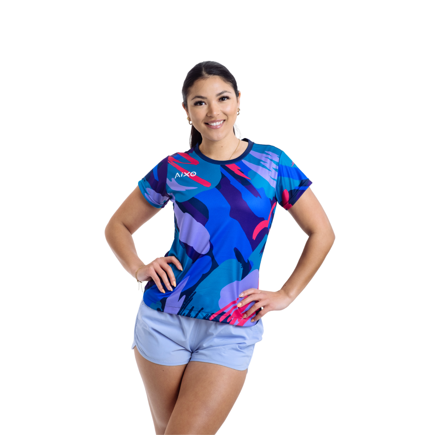 Camiseta Aixo Abstract Mujer (Multicolor)