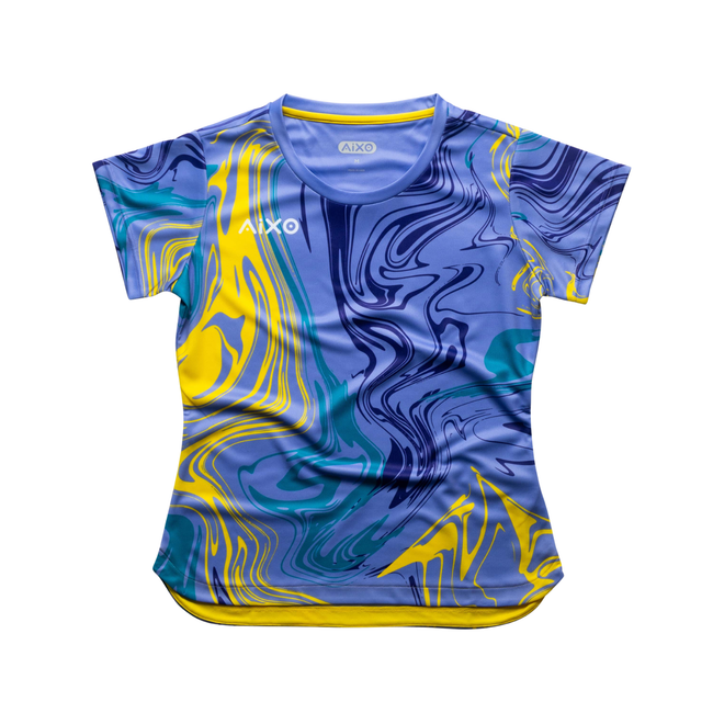 Camiseta Aixo Chrome para mujer, color lila