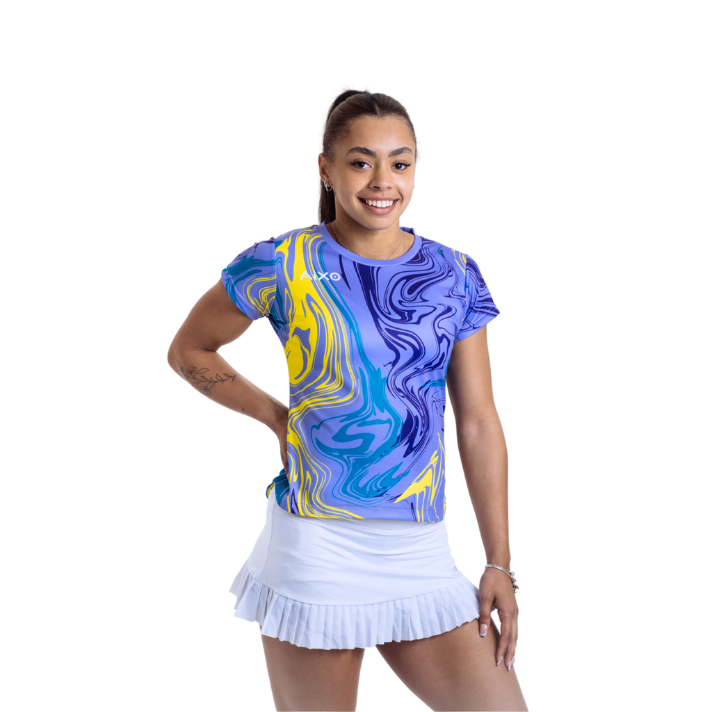 Aixo Chrome Womens T Shirt Lilac