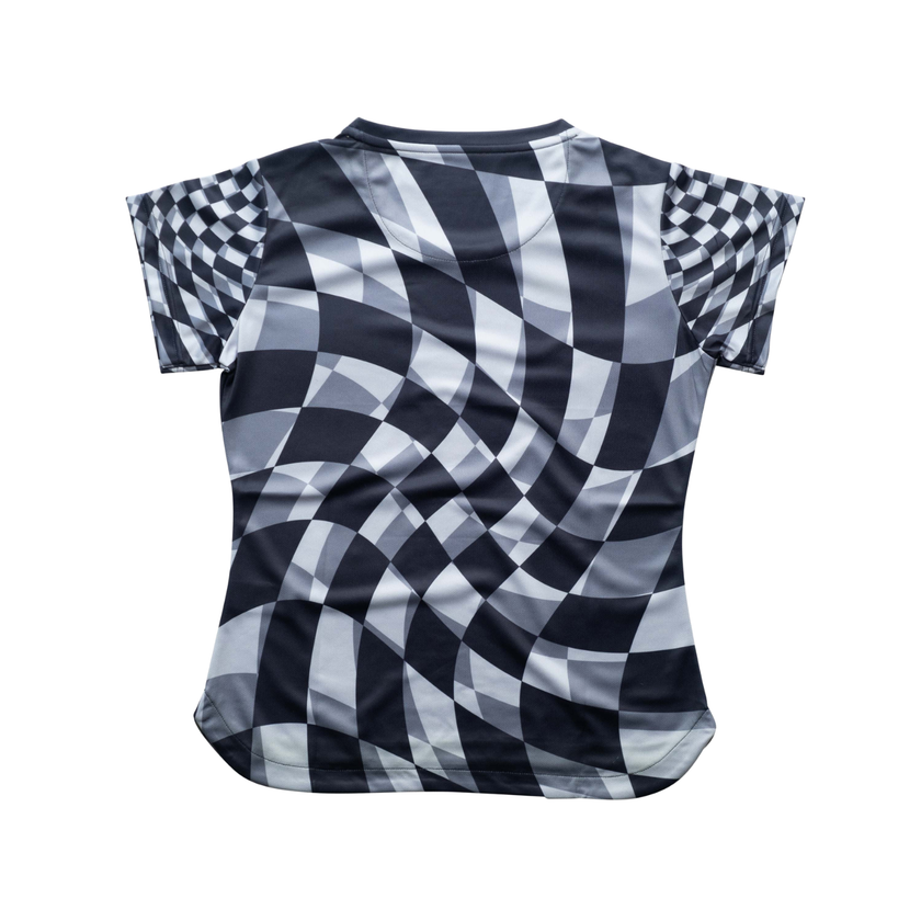 Aixo Checker Womens T Shirt Lime Check