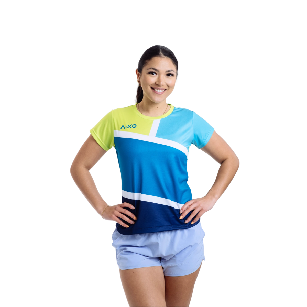 Aixo Court Damen T-Shirt Petrol