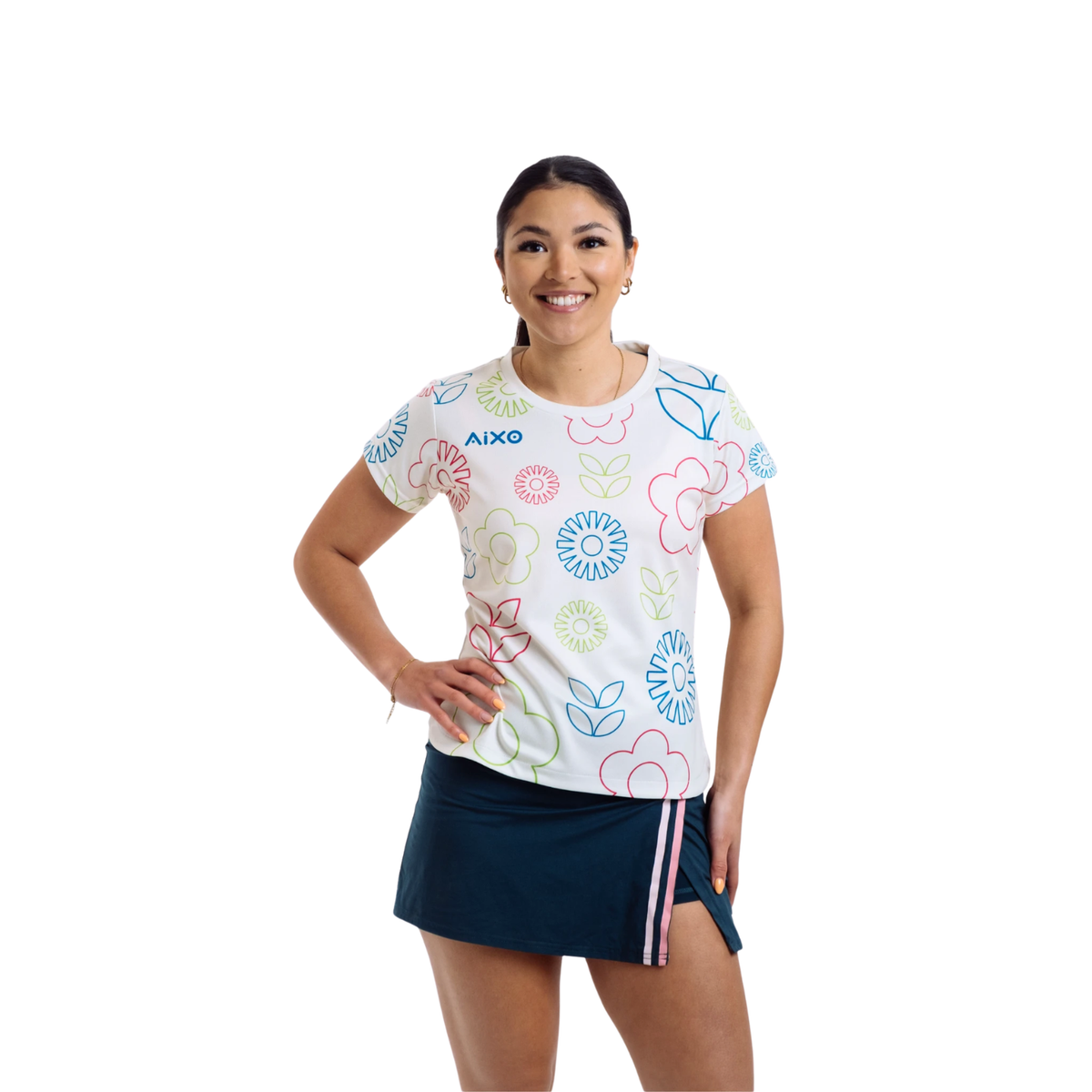 Aixo Spring Womens T Shirt Ivory