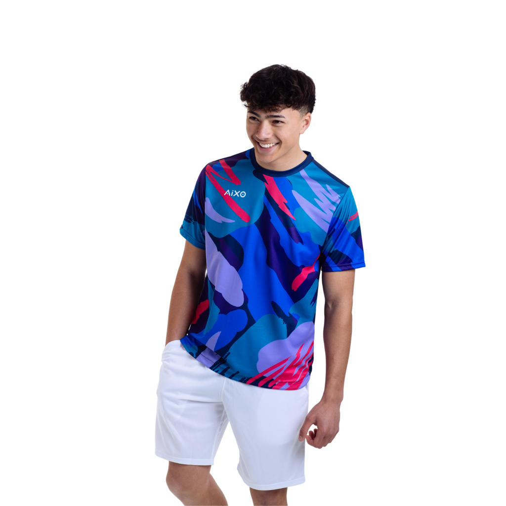 Aixo Abstract T-Shirt Mens (Multicolour)