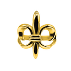 Gold Fleur De Lis Ring