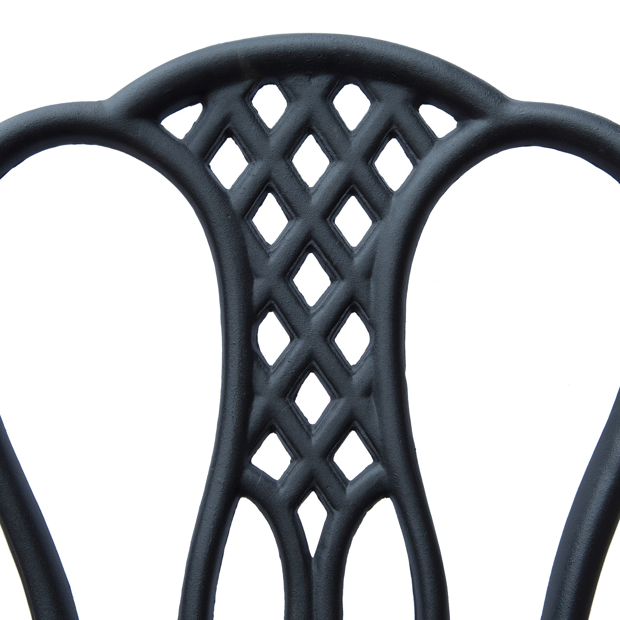 Outsunny 3 Piece Patio Cast Aluminium Bistro Set Garden Outdoor Furniture Table and Chairs Shabby Chic Style