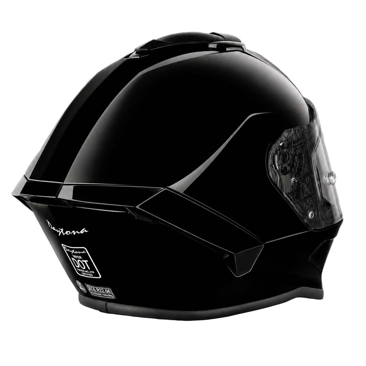 D.O.T. & ECE Daytona Viper- Hi-Gloss Black
