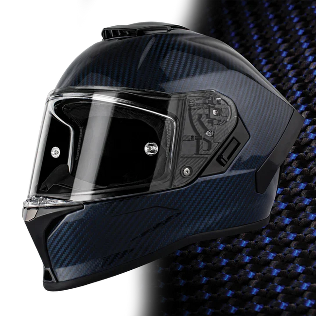 D.O.T. & ECE Daytona Viper – Blue Carbon Fiber