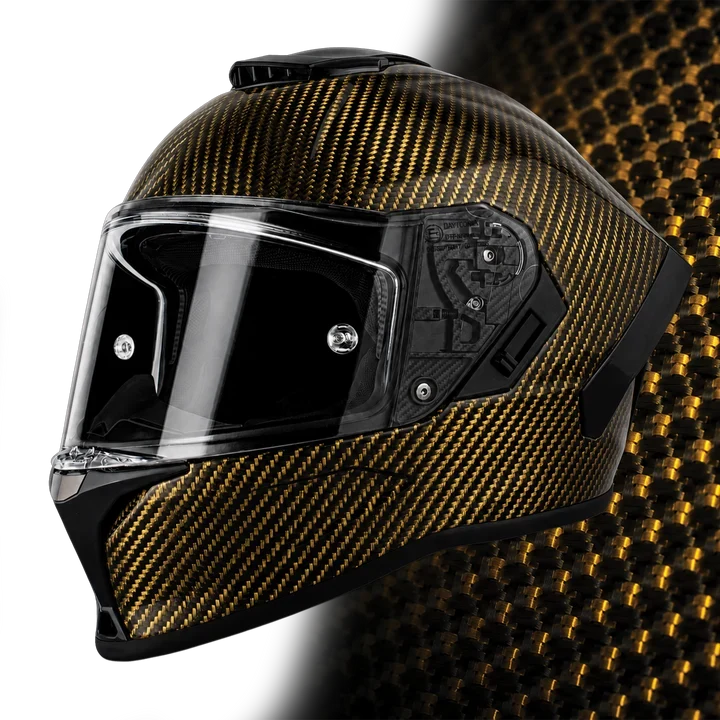 D.O.T. & ECE Daytona Viper- Gold Carbon Fiber