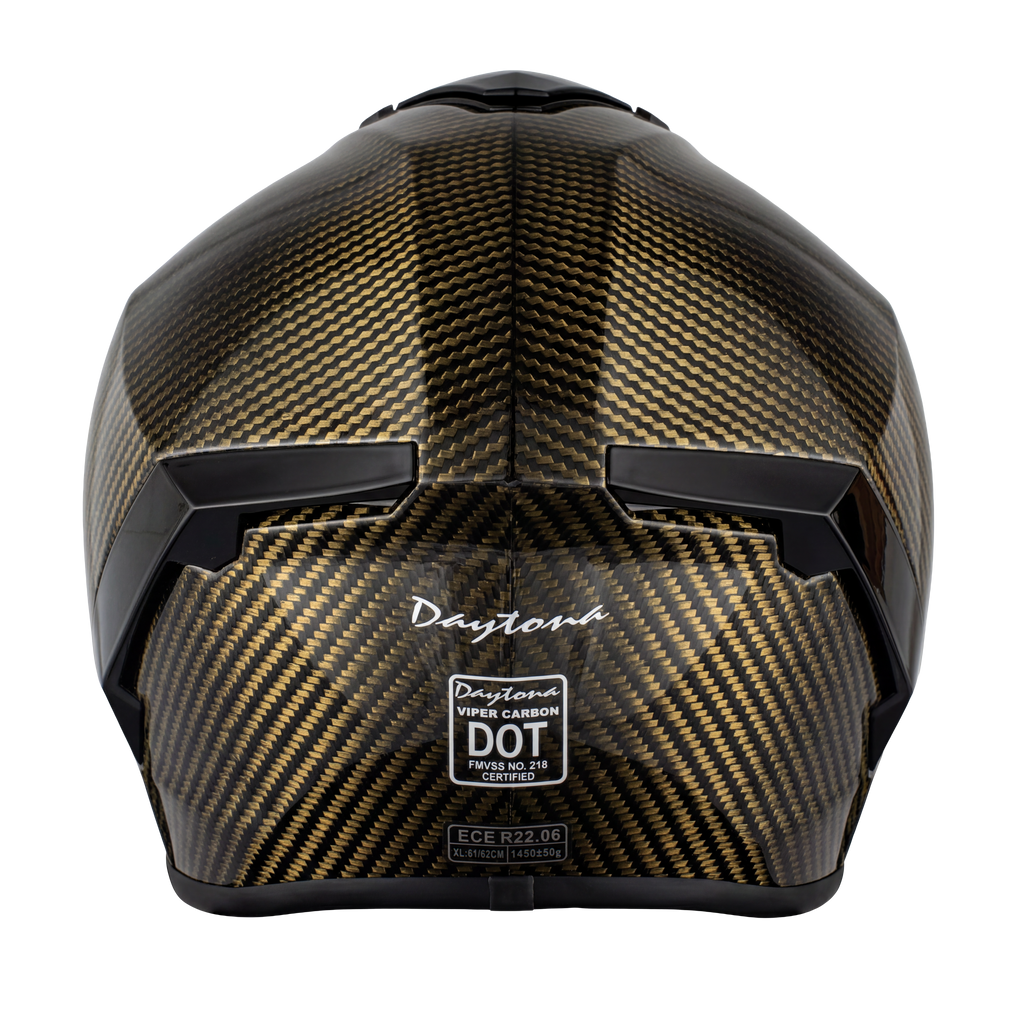 D.O.T. & ECE Daytona Viper- Gold Carbon Fiber