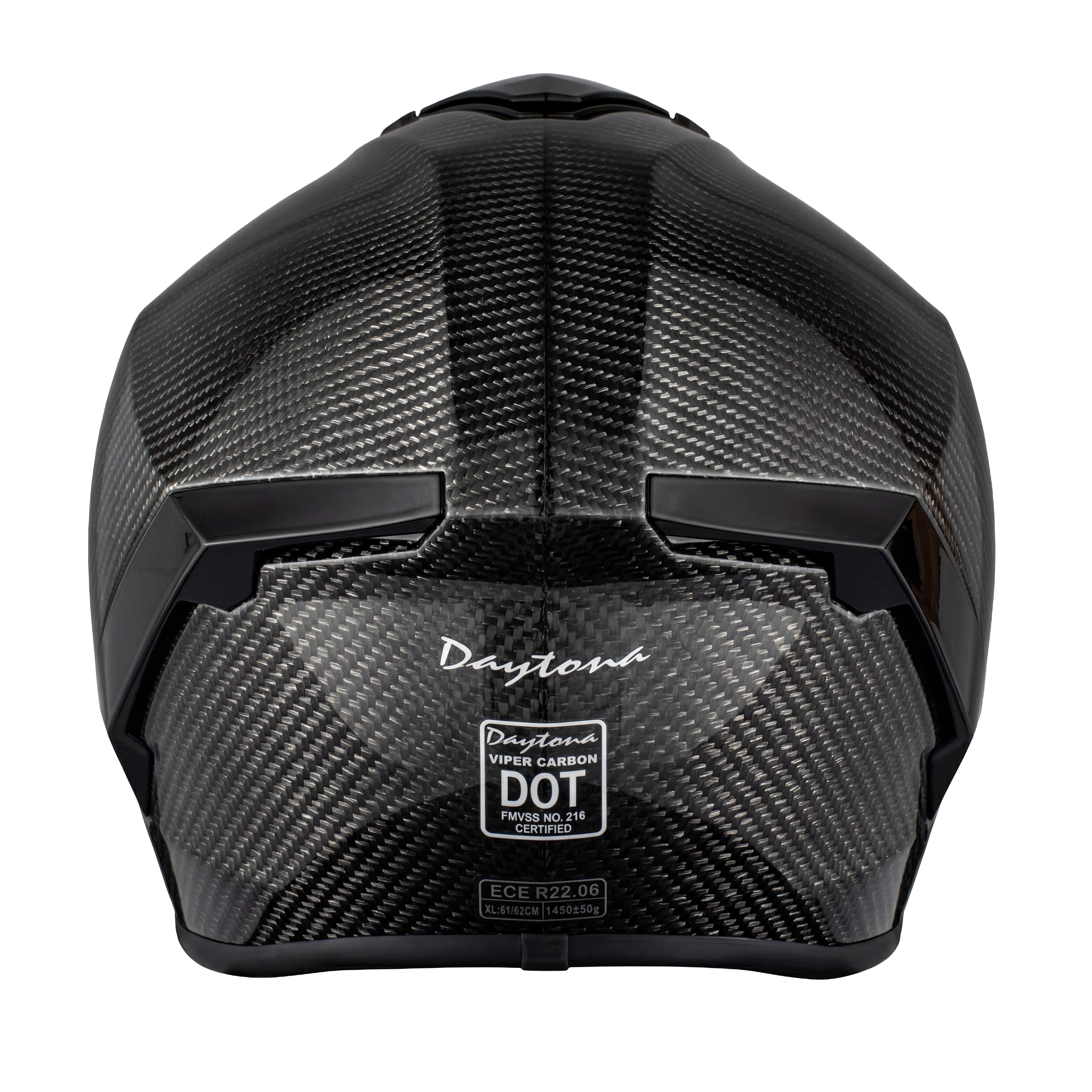 D.O.T. & ECE Daytona Viper- Silver Carbon Fiber