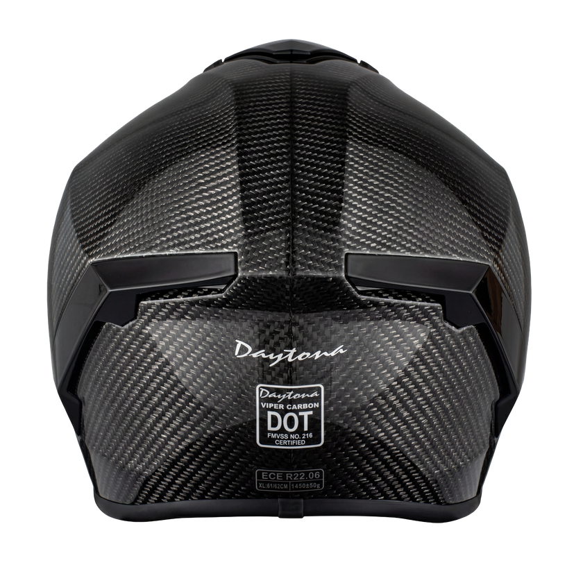 D.O.T. & ECE Daytona Viper- Silver Carbon Fiber