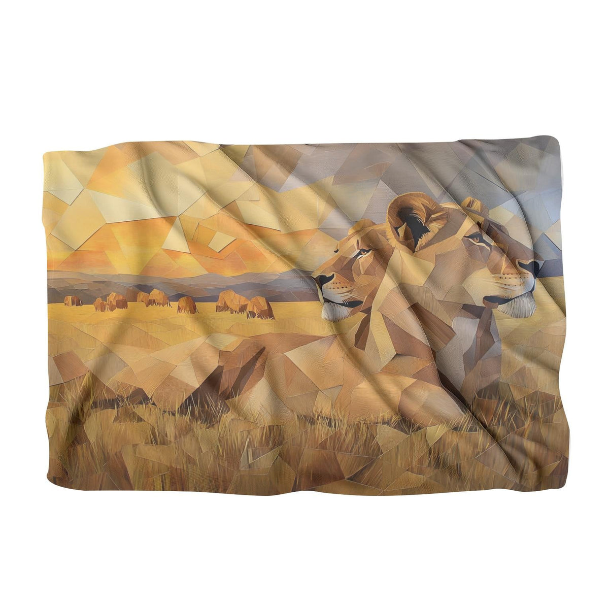 Geometric Lions Blanket