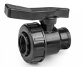 Full Flow Single Union Ball Valve PP 1.25" BSPF