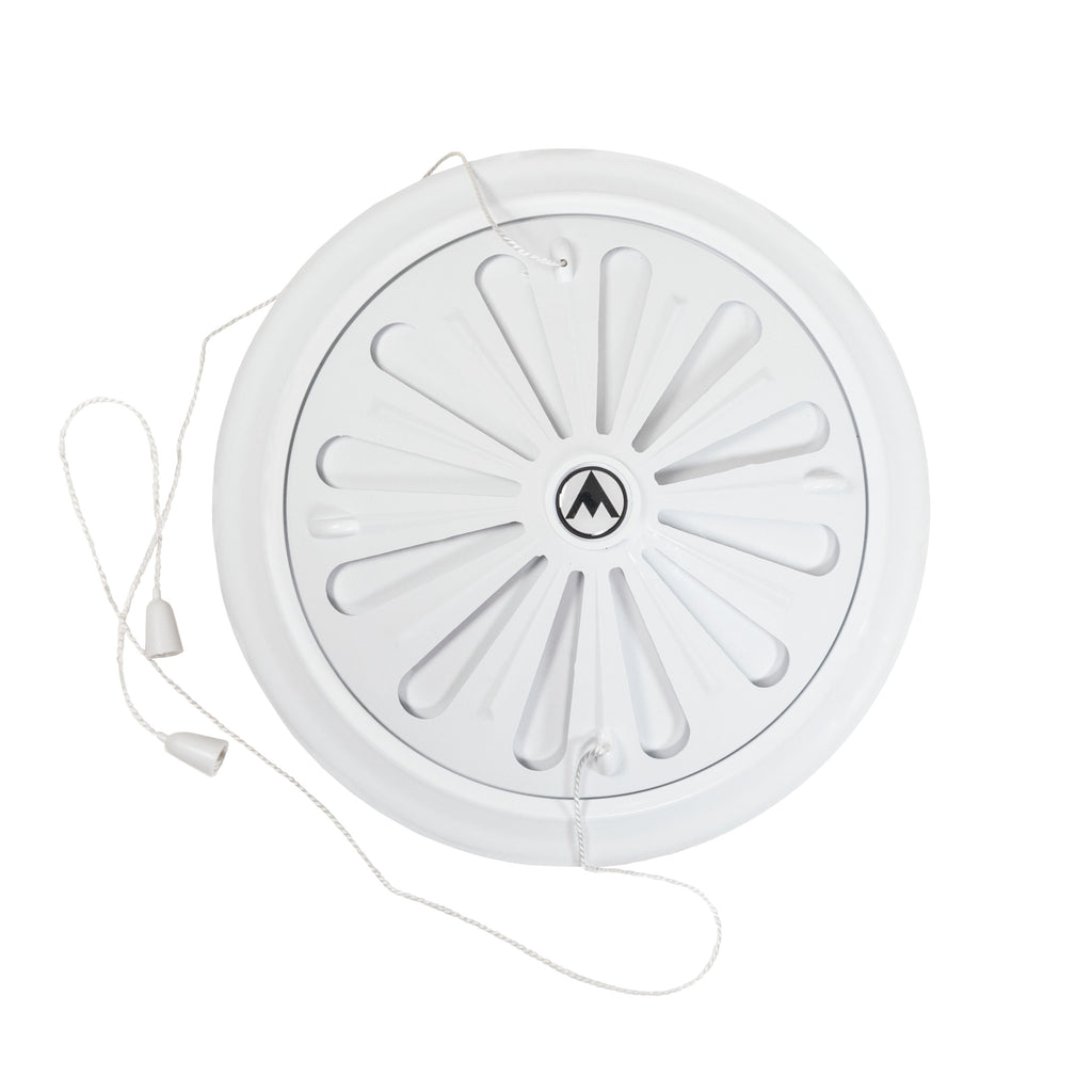 Adjustable Louvre Vent Round 80mm-160mm White