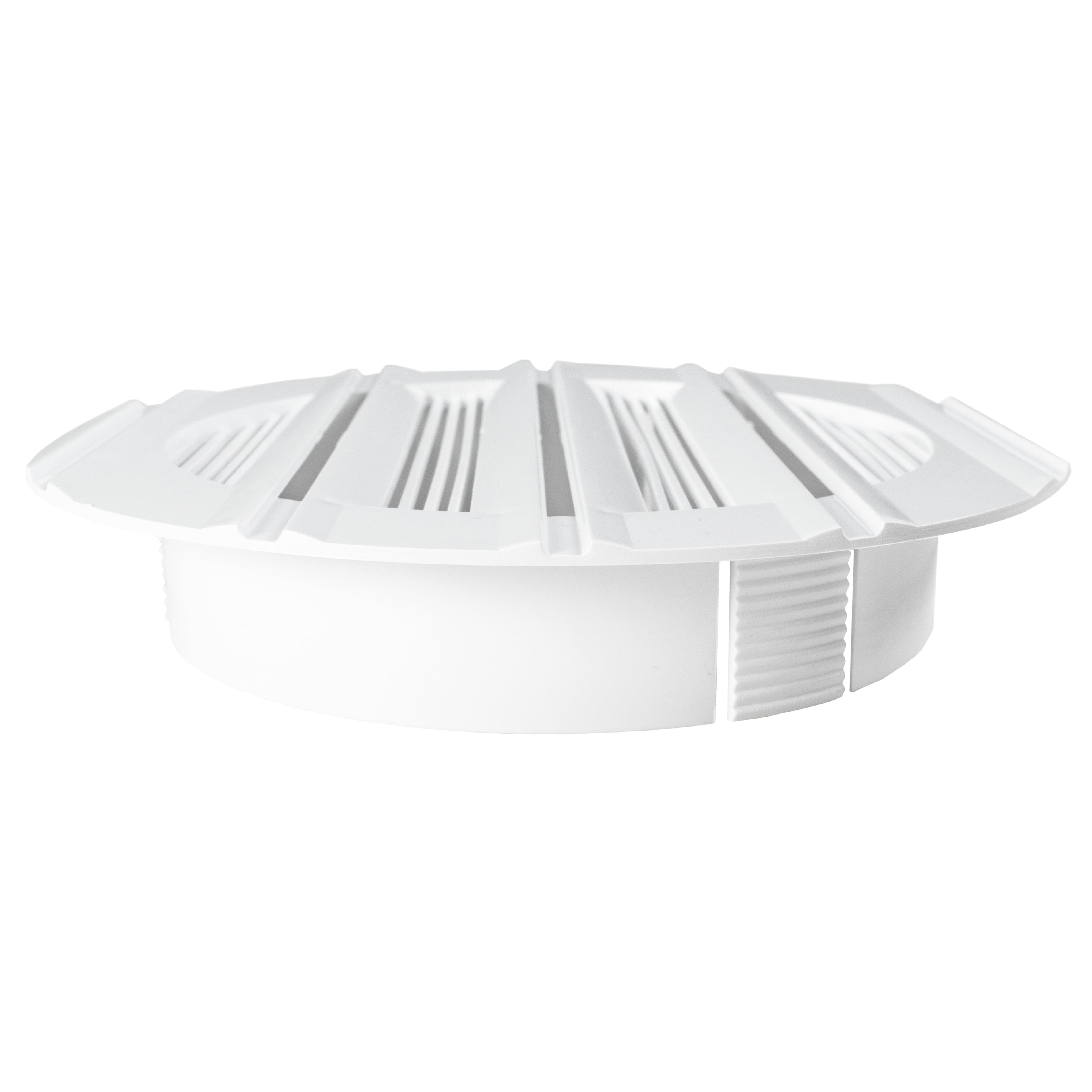 Louvre Vent Round Bella 100mm White