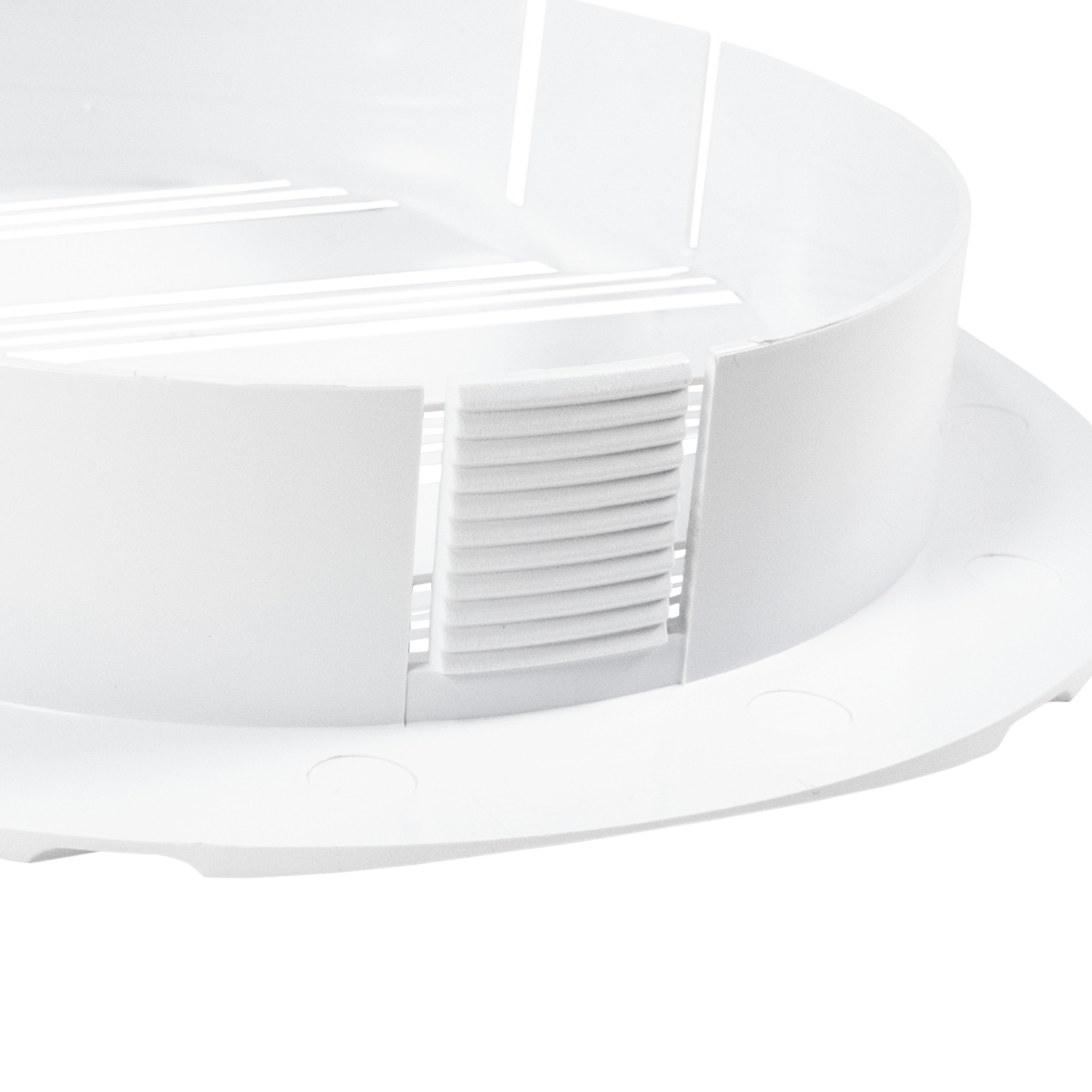 Louvre Vent Round Bella 150mm White