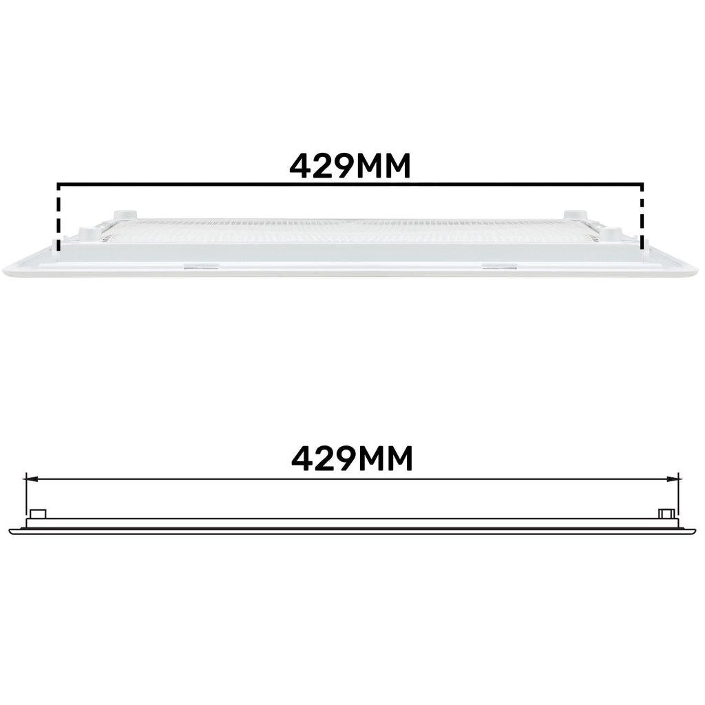 Louvre Vent D/430X110RW Classic 430mm X 110mm with Fly Screen
