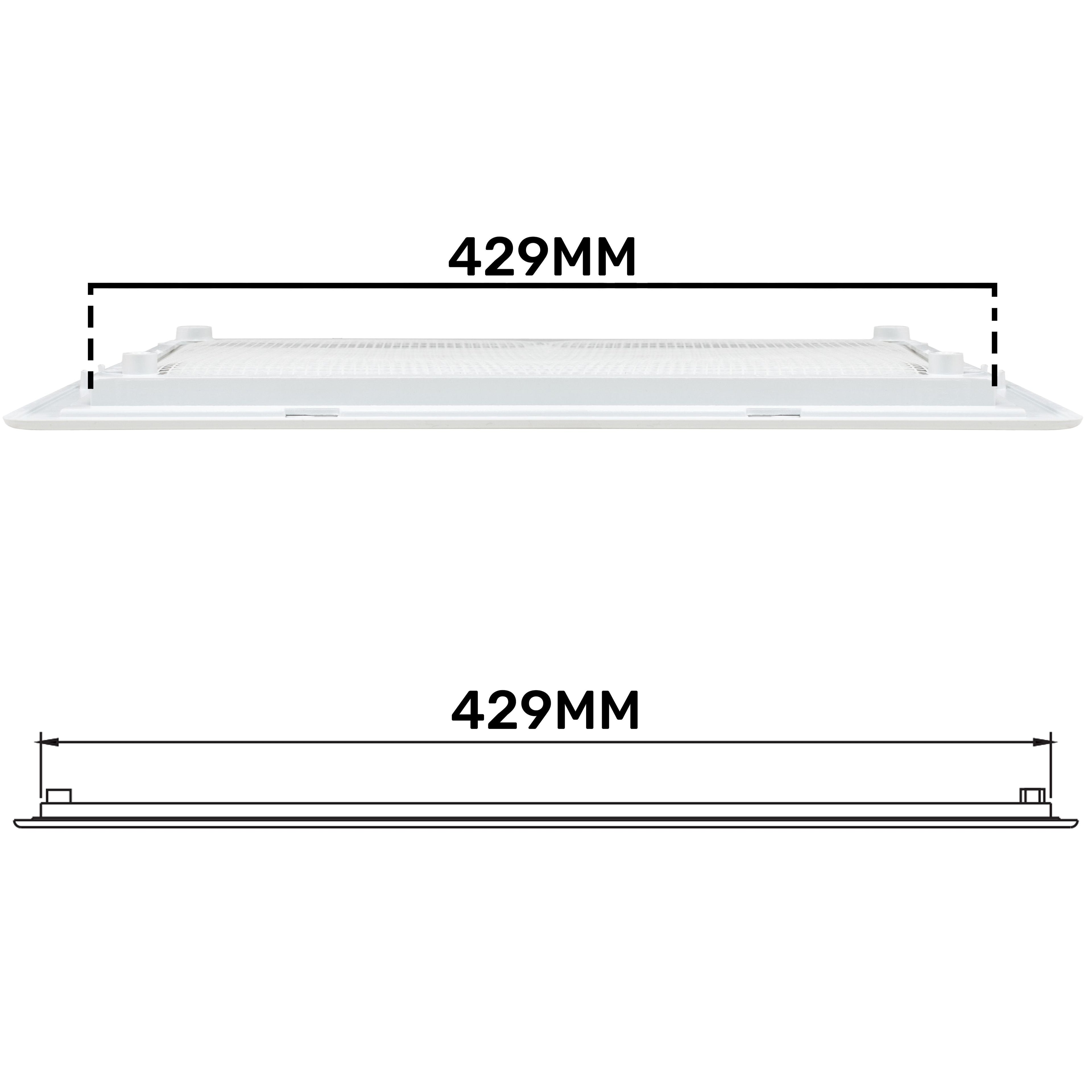 Louvre Vent D/430X110RW Classic 430mm X 110mm with Fly Screen