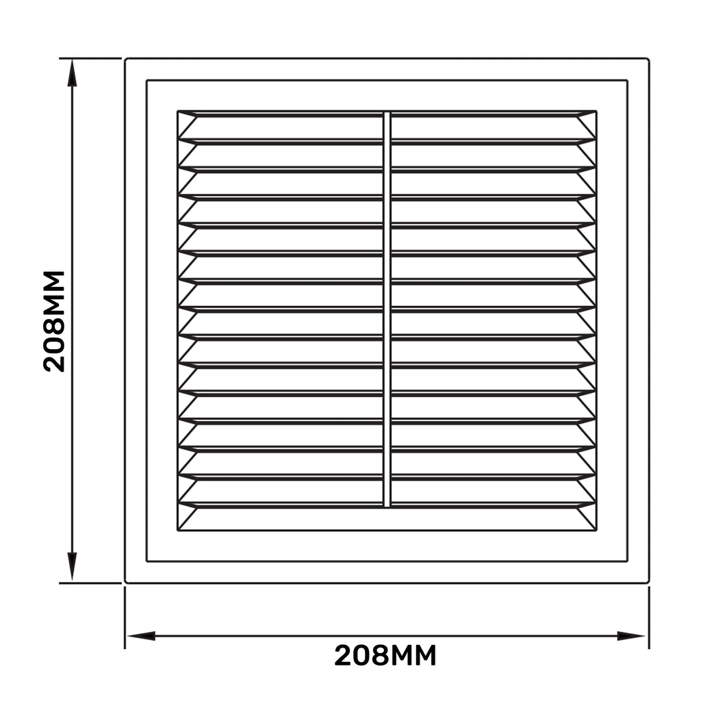 Louvre Vent D/210RW Classic 210mm
