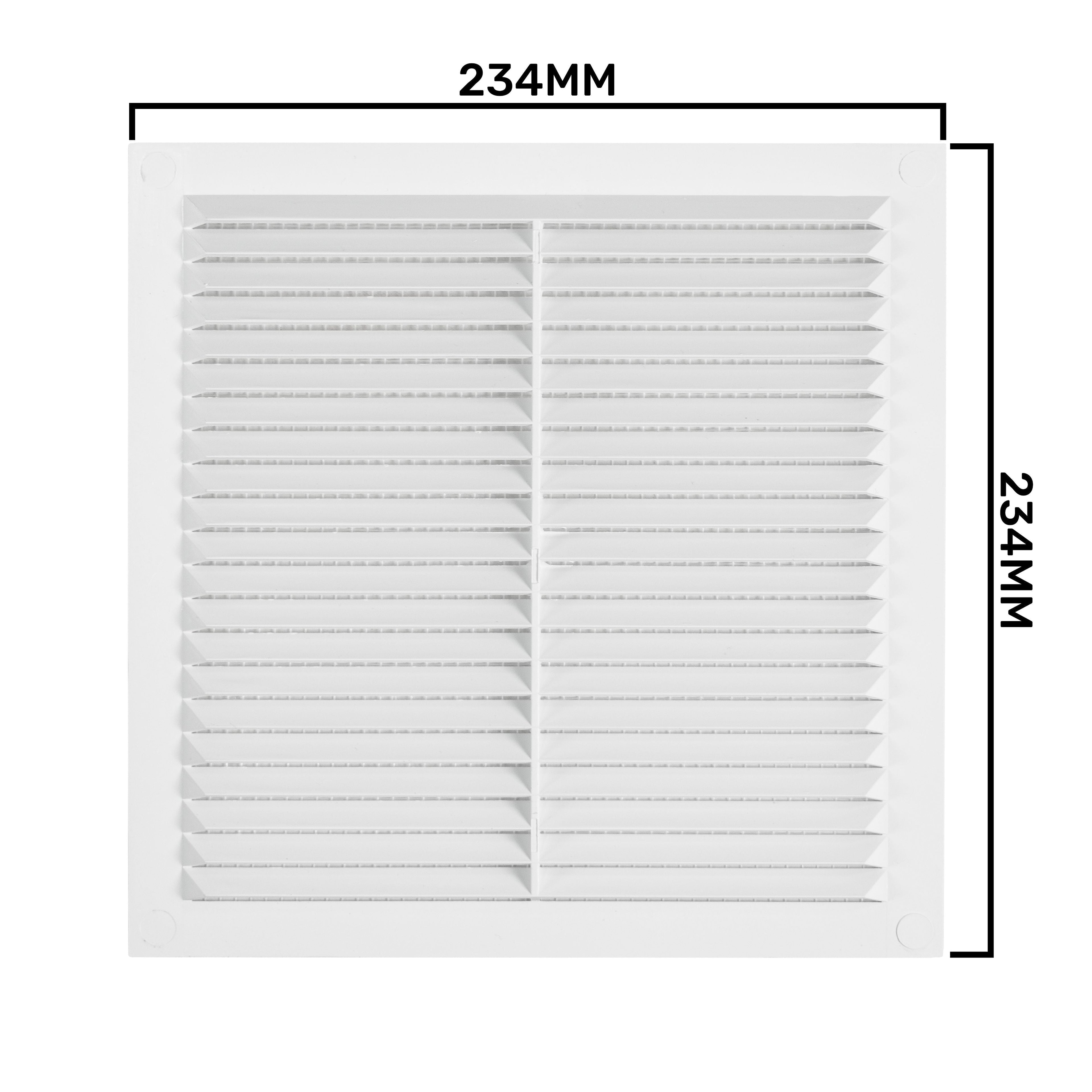 Louvre Vent  D/235W 235mm X 235mm with Fly Screen