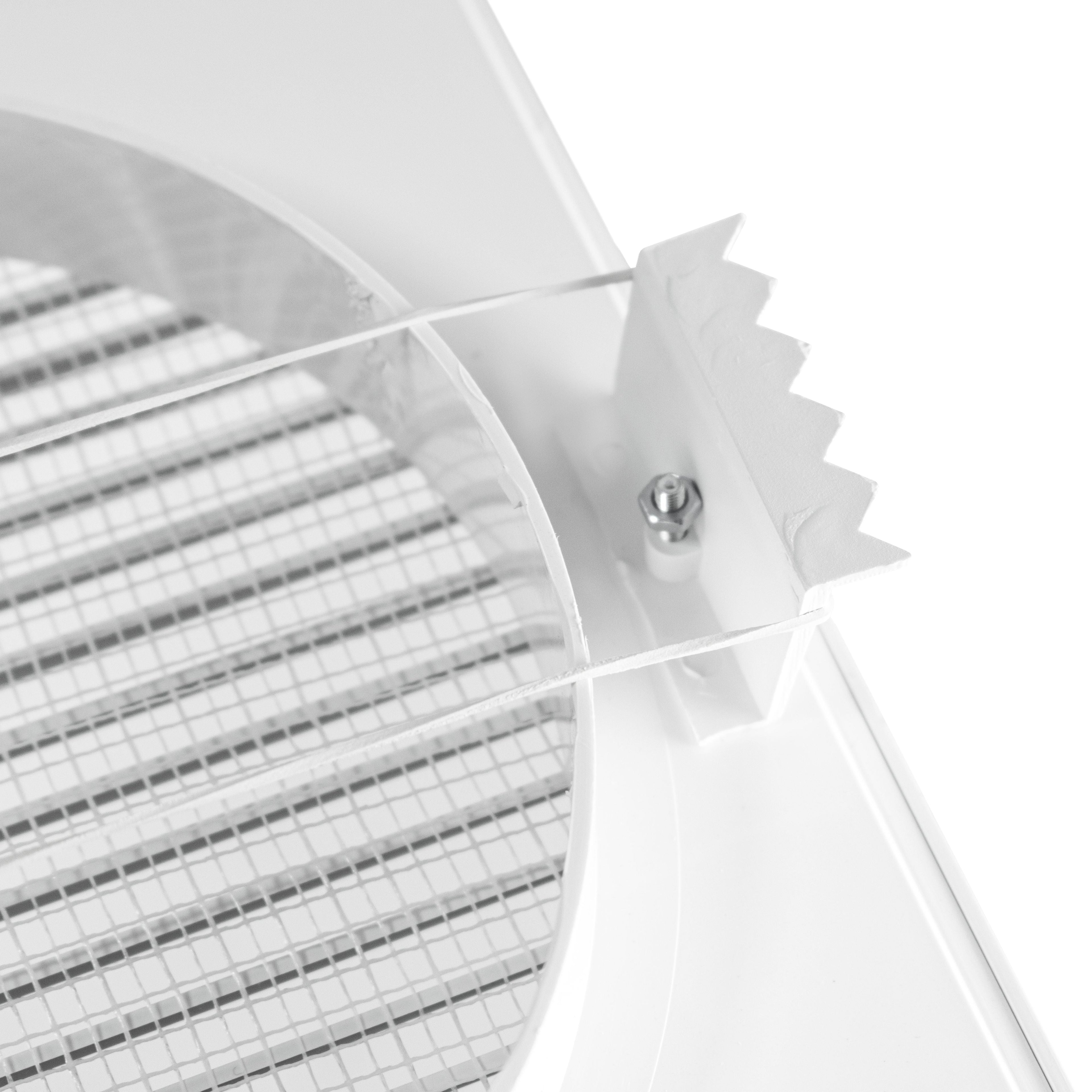 Louvre Vent White DL/100 RW LUX With Fly Mesh