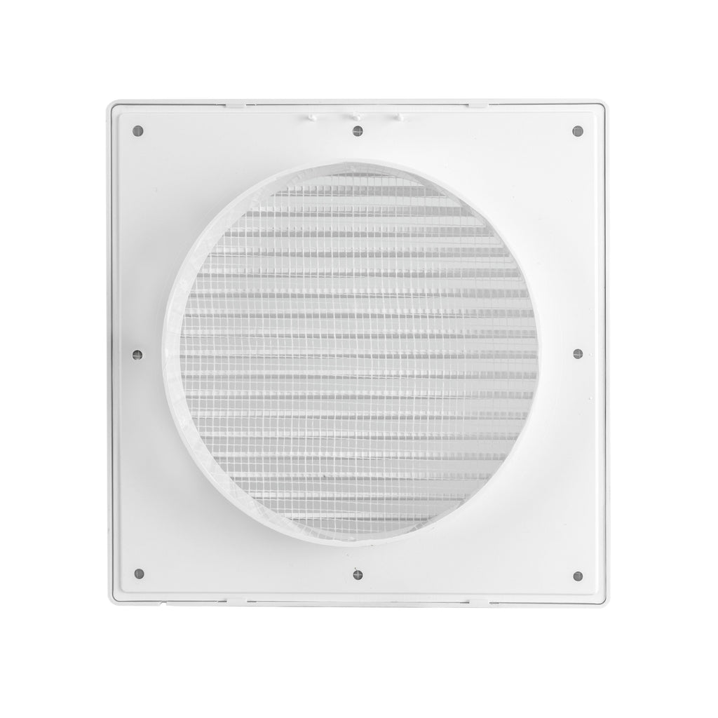 Louvre Vent White DL/150 RW LUX With Fly Mesh