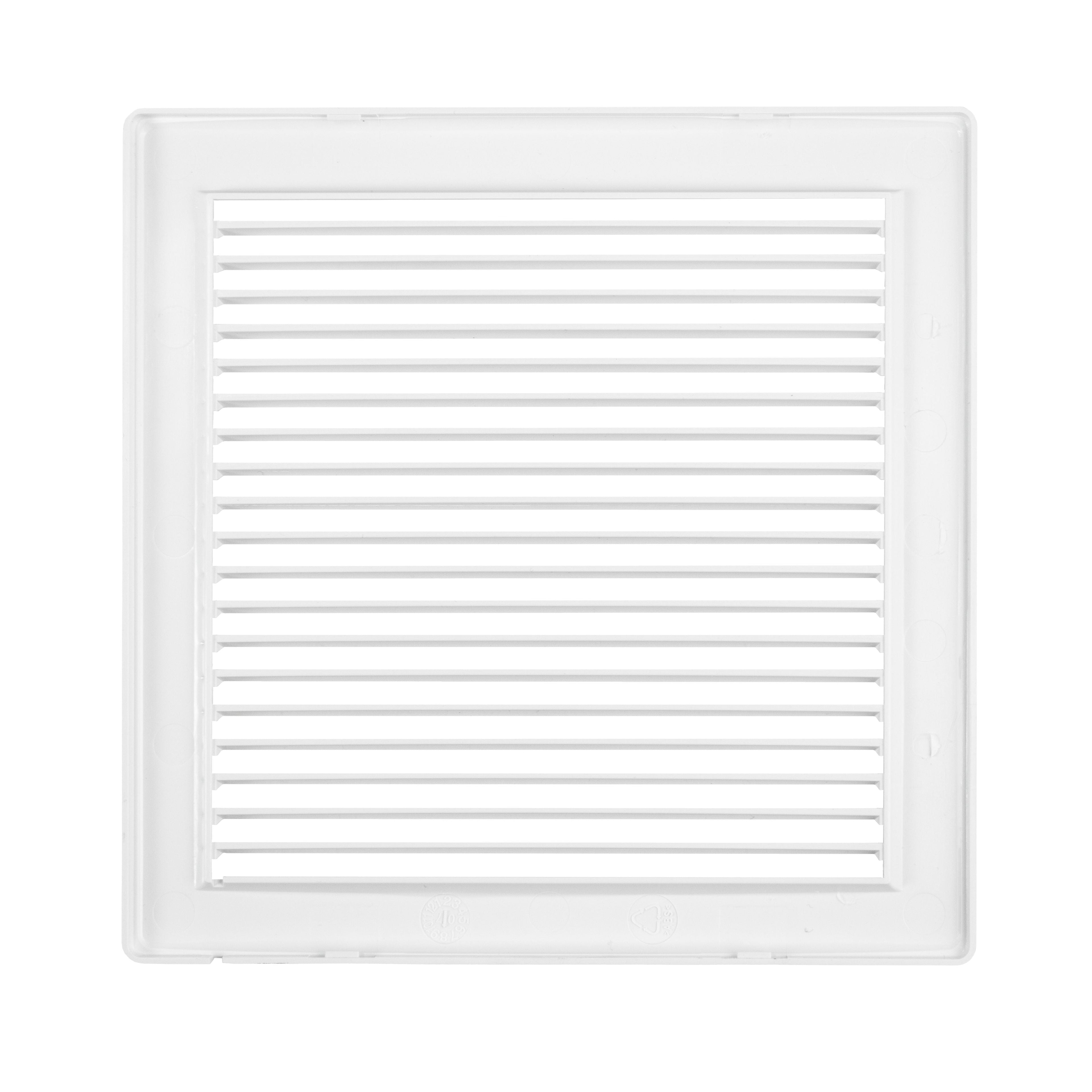 Louvre Vent White DL/150 RW LUX With Fly Mesh