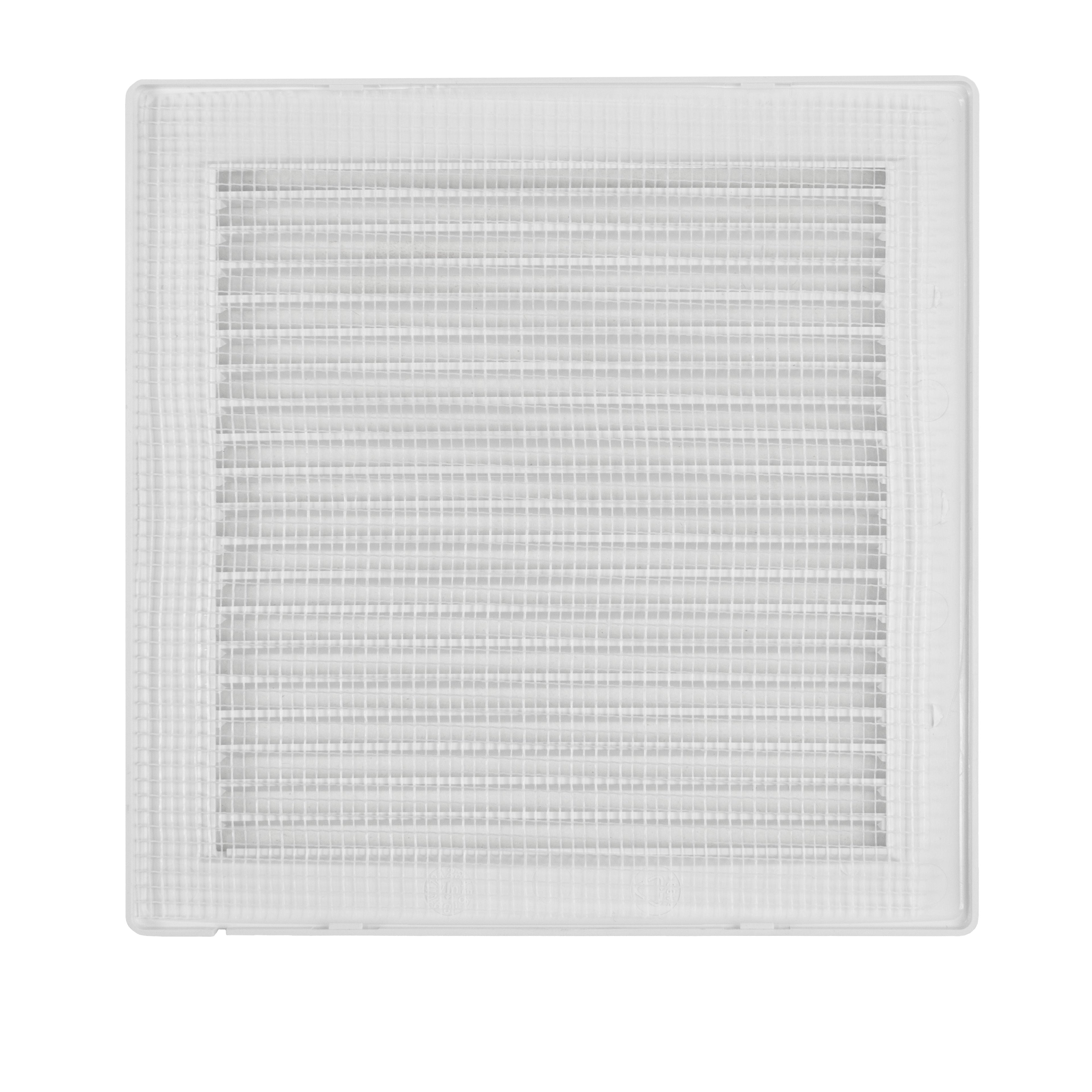 Louvre Vent White DL/125 RW LUX With Fly Mesh